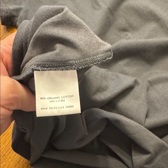 Eileen Fisher Cap Sleeve Ballet Neck T-Shirt Dress Size XS Neutral Dark Gray EUC - Picture 5 of 6